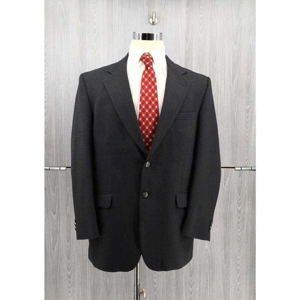 Stafford Men's Wool Blend Two-Button Blazer‎ Sport Coat Sz 40R